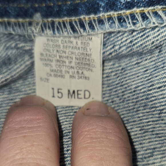 LEE RIDERS TRUE Vintage Straight Leg Jeans 15 Subtle Fade OLD SCHOOL 1967-1971! - Picture 8 of 16